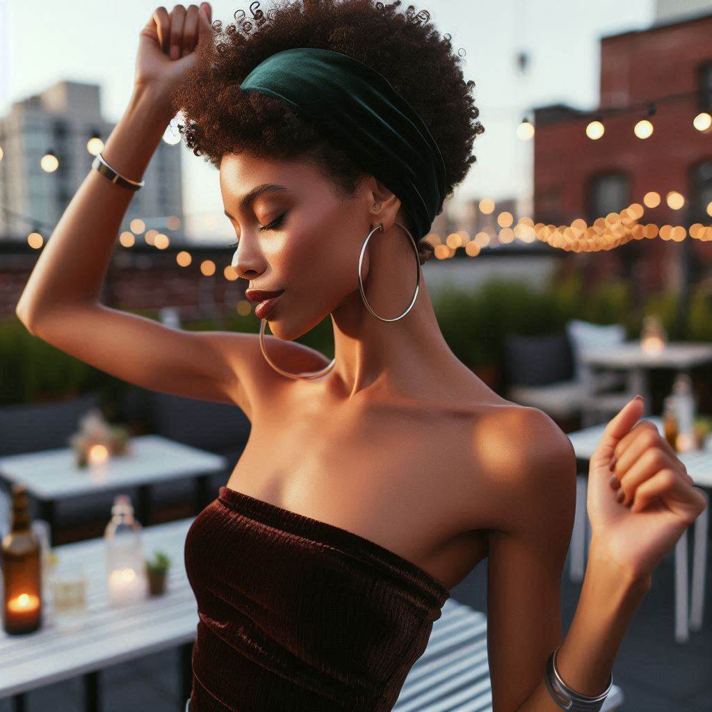 The Classic Curly Fro with a Statement Headband