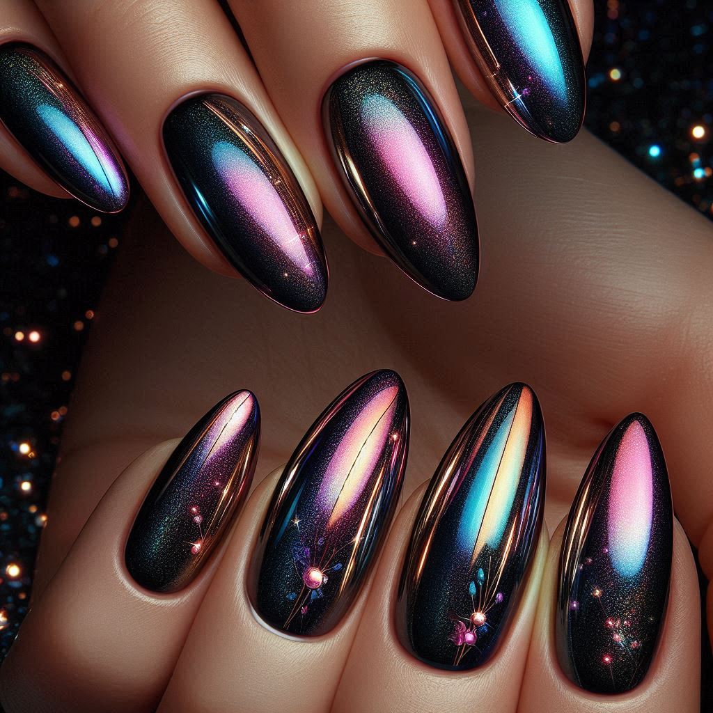 Aurora Reflective Cat-Eye Nails