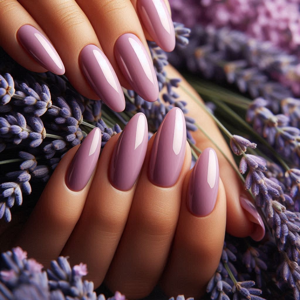 Soft Lavender Nails