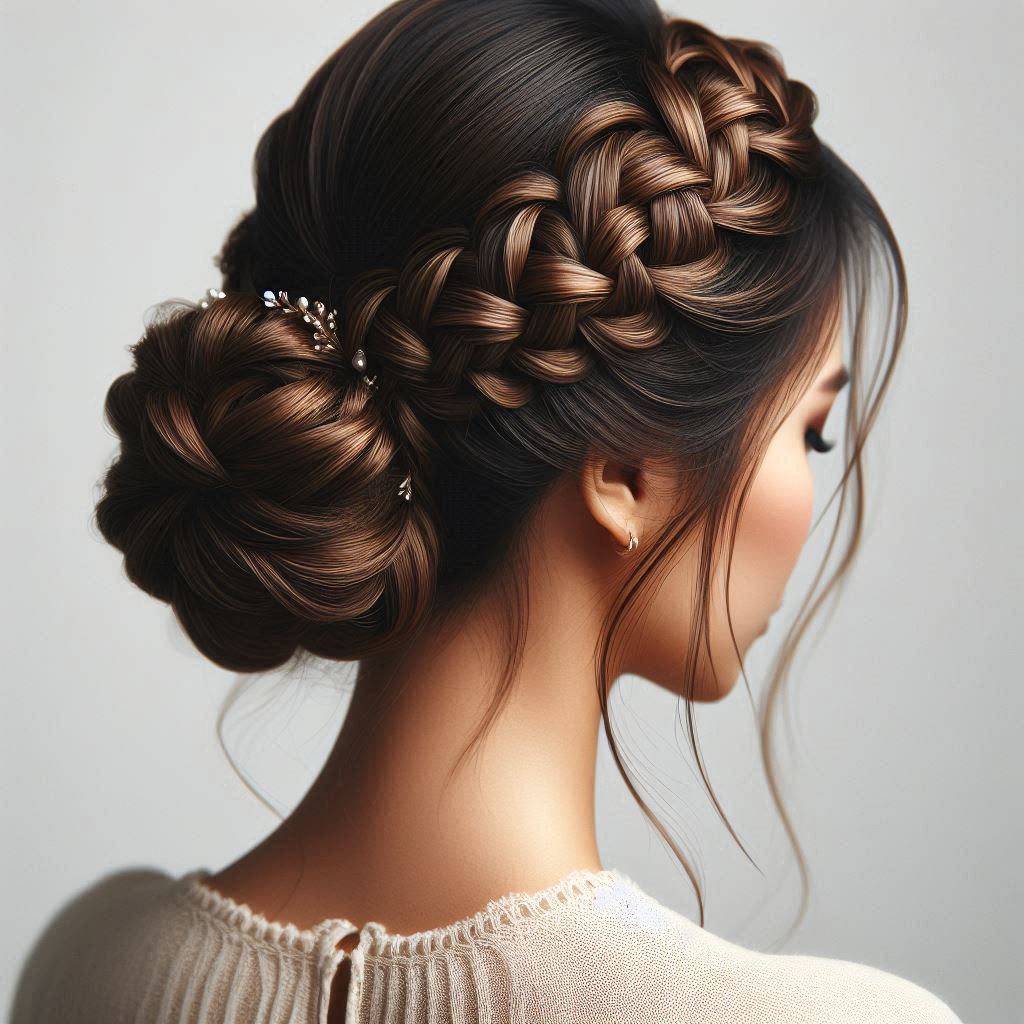 Braided Crown Updo