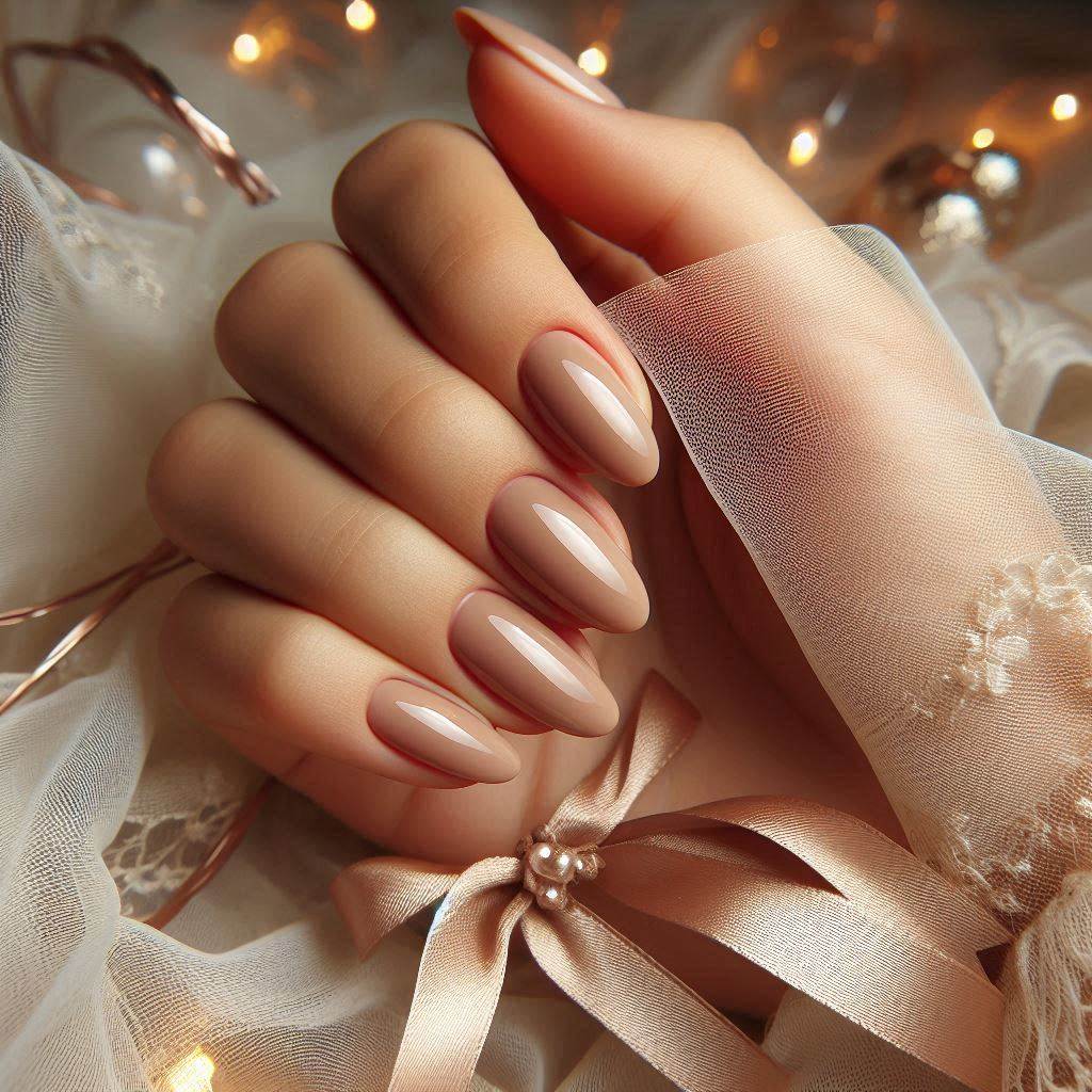 Soft Nude with a Dainty Bow Accent