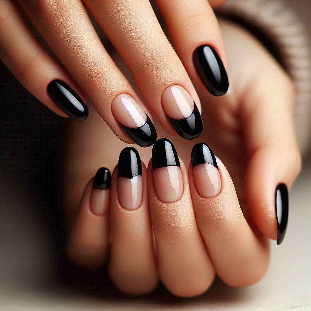 Classic Black French Tip Nails for a Timeless Look