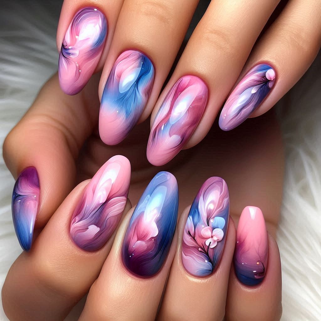 Watercolor Nails