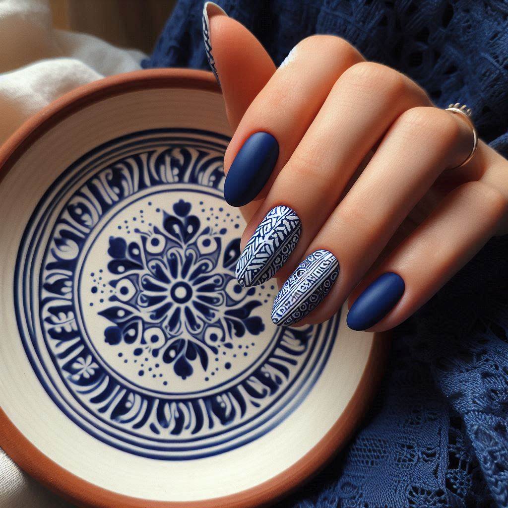 Greek Pottery-Inspired Nails