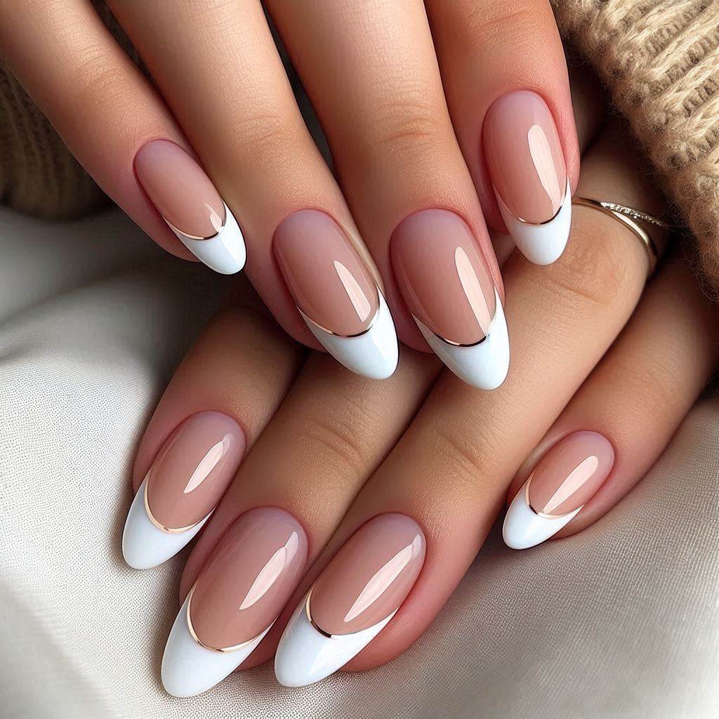 Classic White French Tips