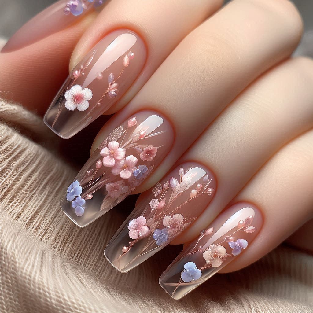 Transparent Jelly Nails