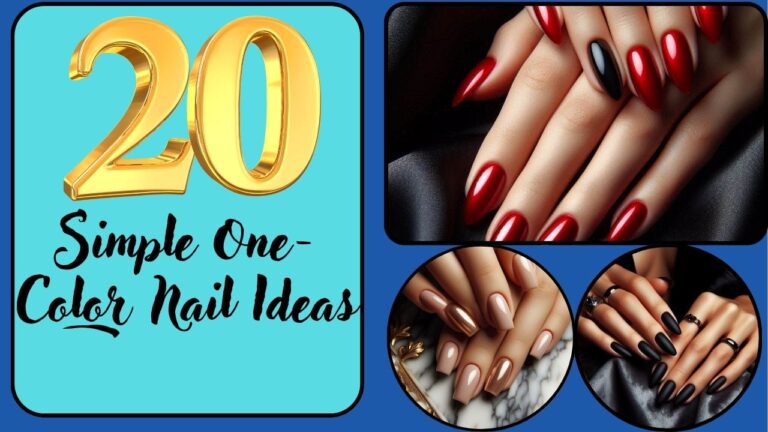 Simple One-Color Nail Ideas