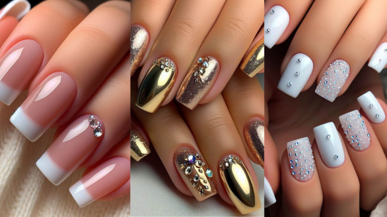 18 Stunning Bling Short Acrylic Nails Rhinestones Ideas to Elevate Your Style