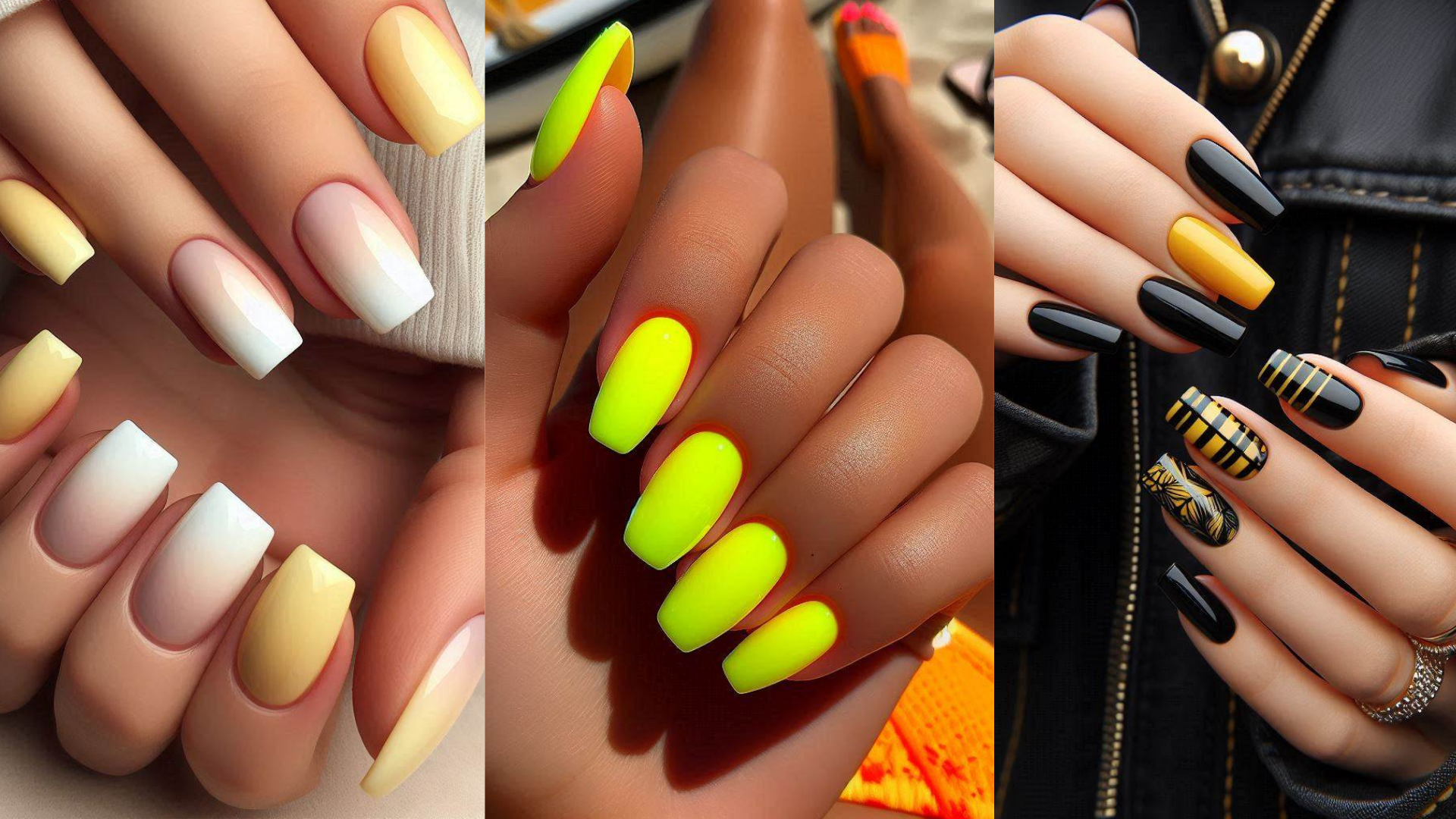 19 Stunning Yellow Nails Acrylic Short Ideas for a Chic and Trendy Look