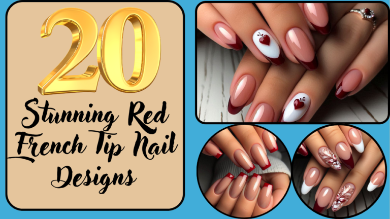 20 Stunning Red French Tip Nail Designs for a Romantic & Chic Look