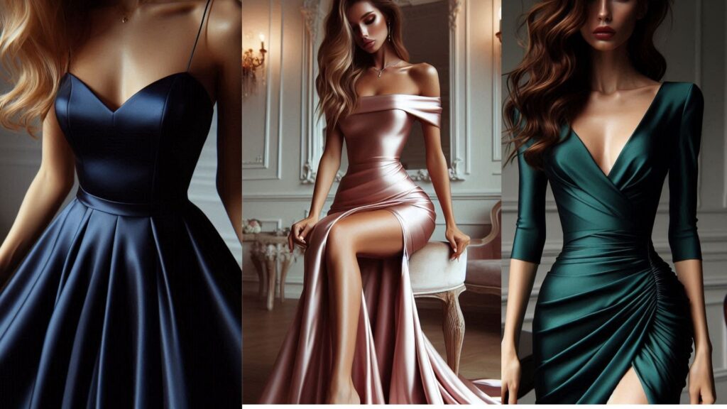 Fancy Long Silk Formal Dresses