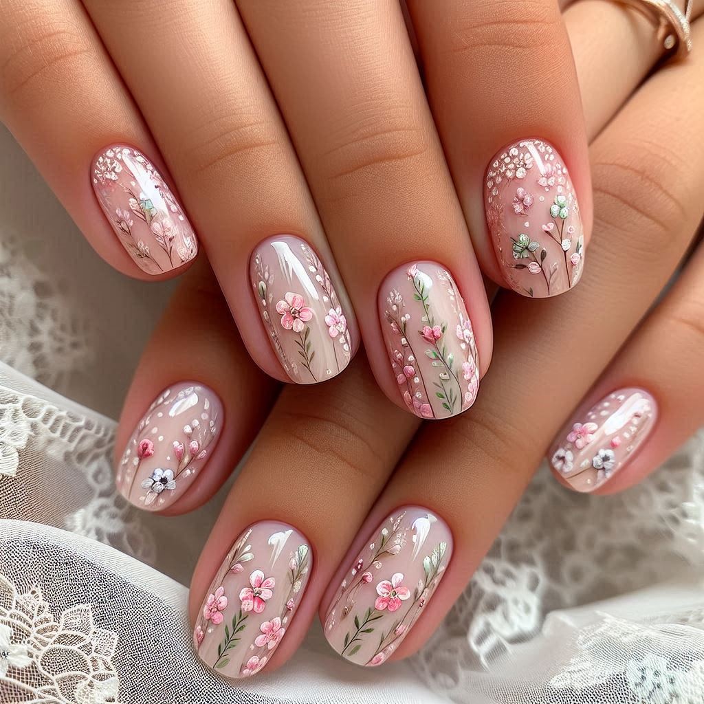  Floral Nail Art