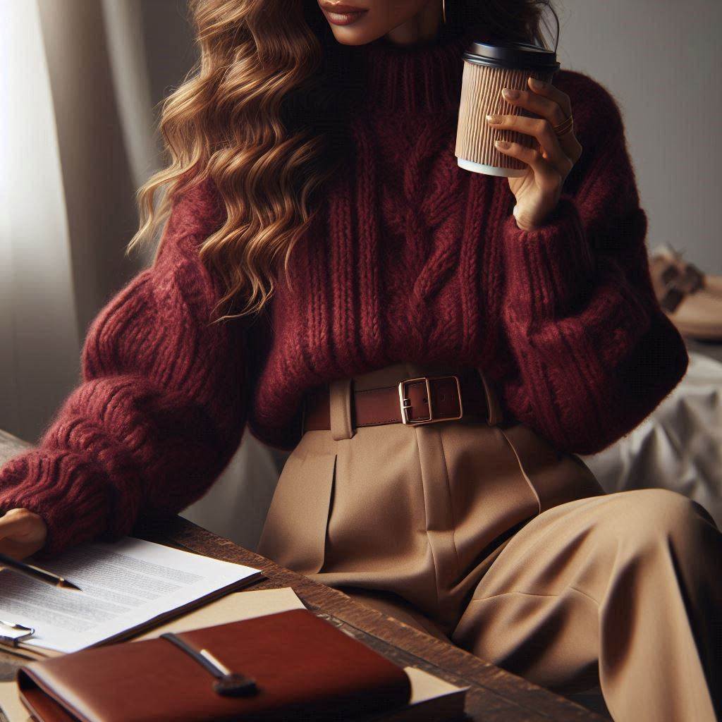 Fall Vibes with Oversized Sweaters and Trousers