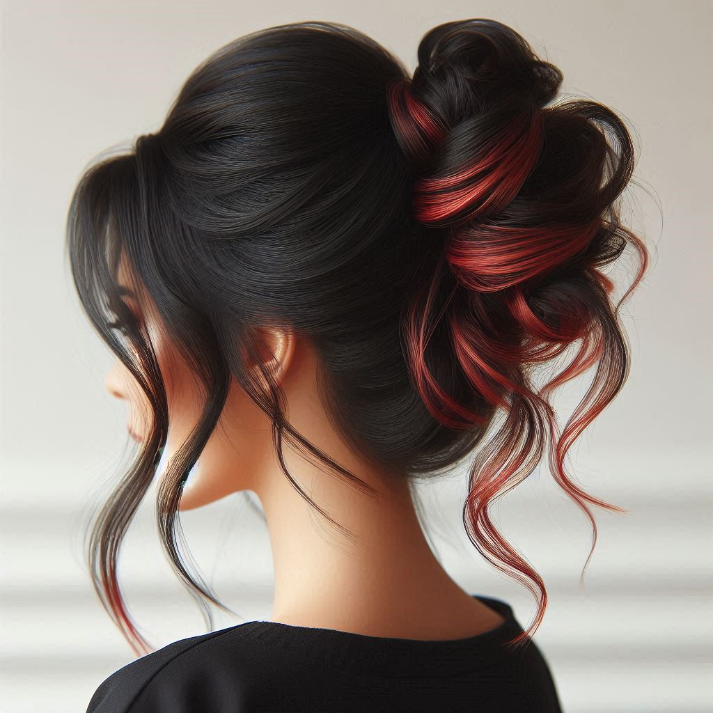 Half-Up Top Knot with Soft Waves