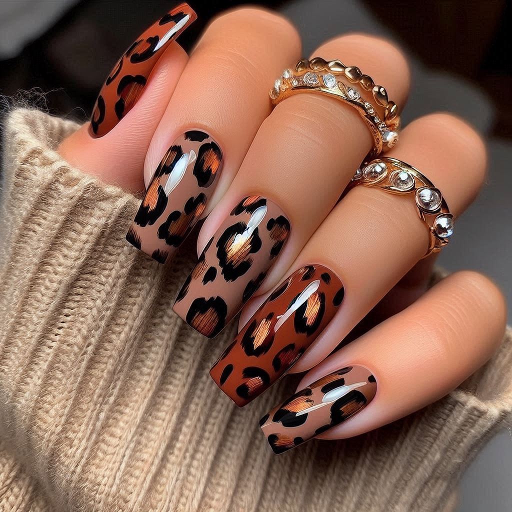 Leopard Print Nails