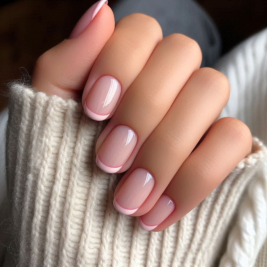 Minimalist Pink French Tips