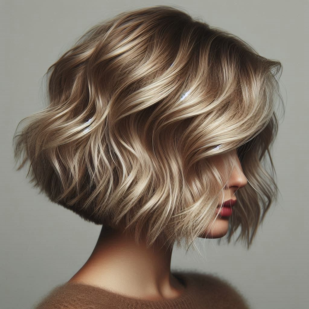 Textured Bob with Choppy Layers