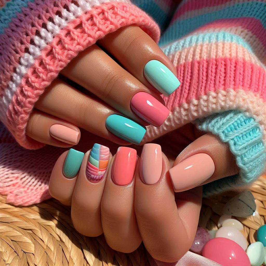 Cute Short Summer Nails Gel