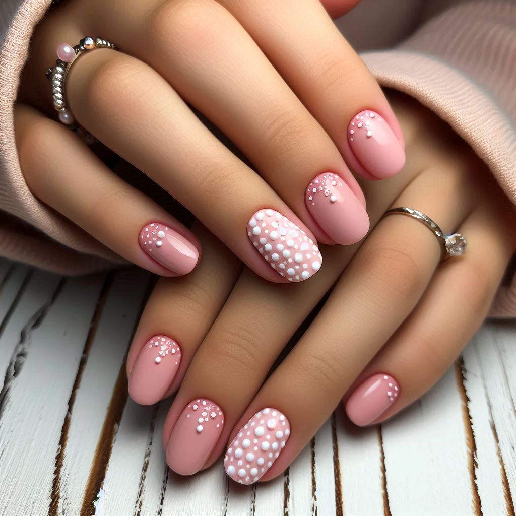 Pink with White Dots