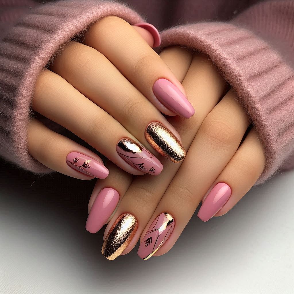 Pink and Gold Accents