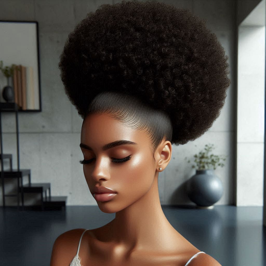 Sleek Afro Puff