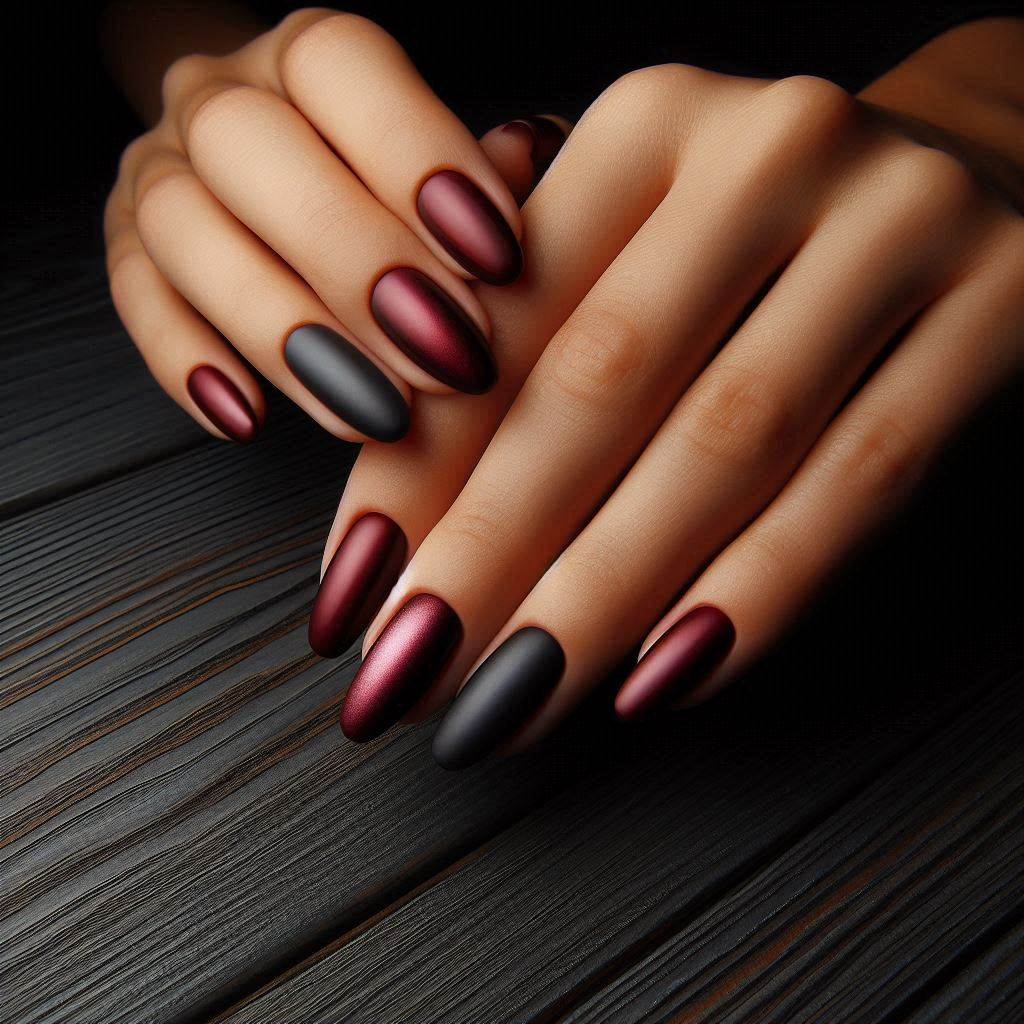 Burgundy Matte and Gloss Combo