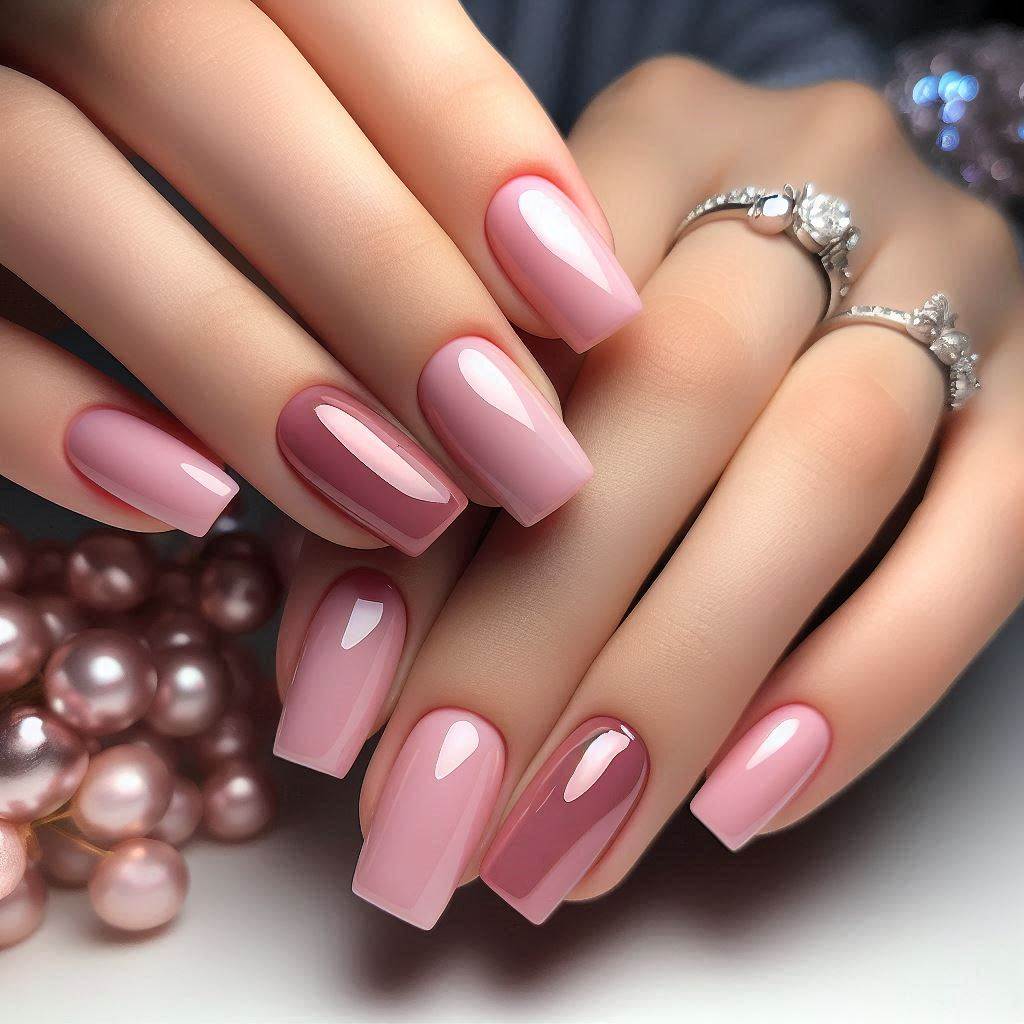 Gel Nail Polish Ideas for Short Nails Pink