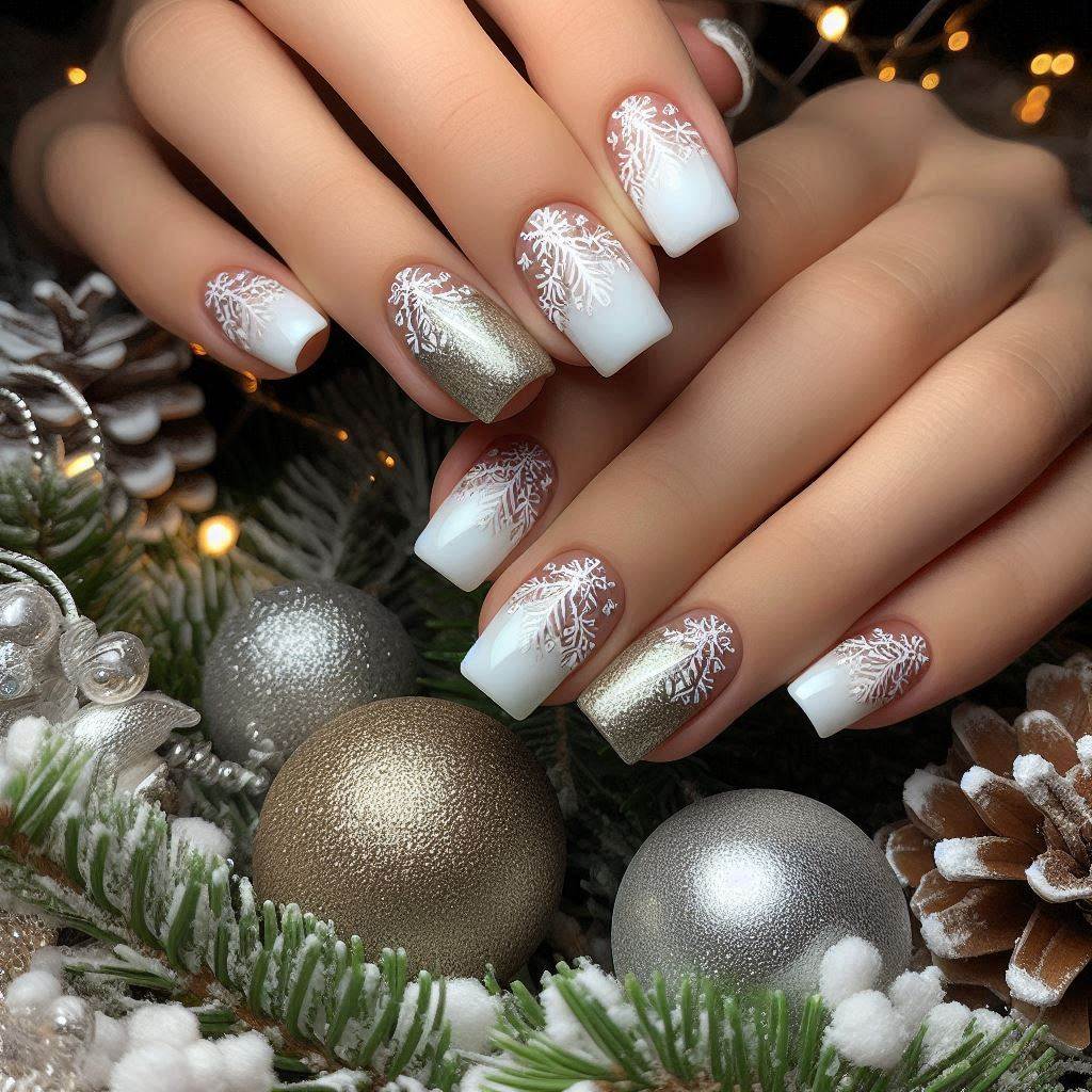 Short Gel Nails Christmas