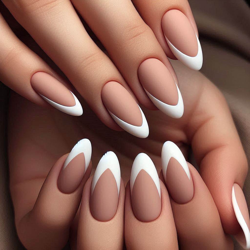 Matte Micro French Tips