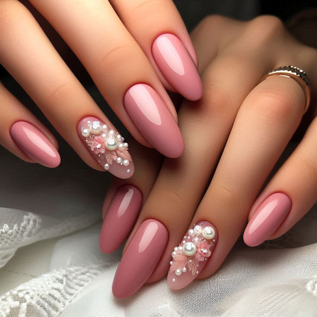 Pink with a Touch of Pearls