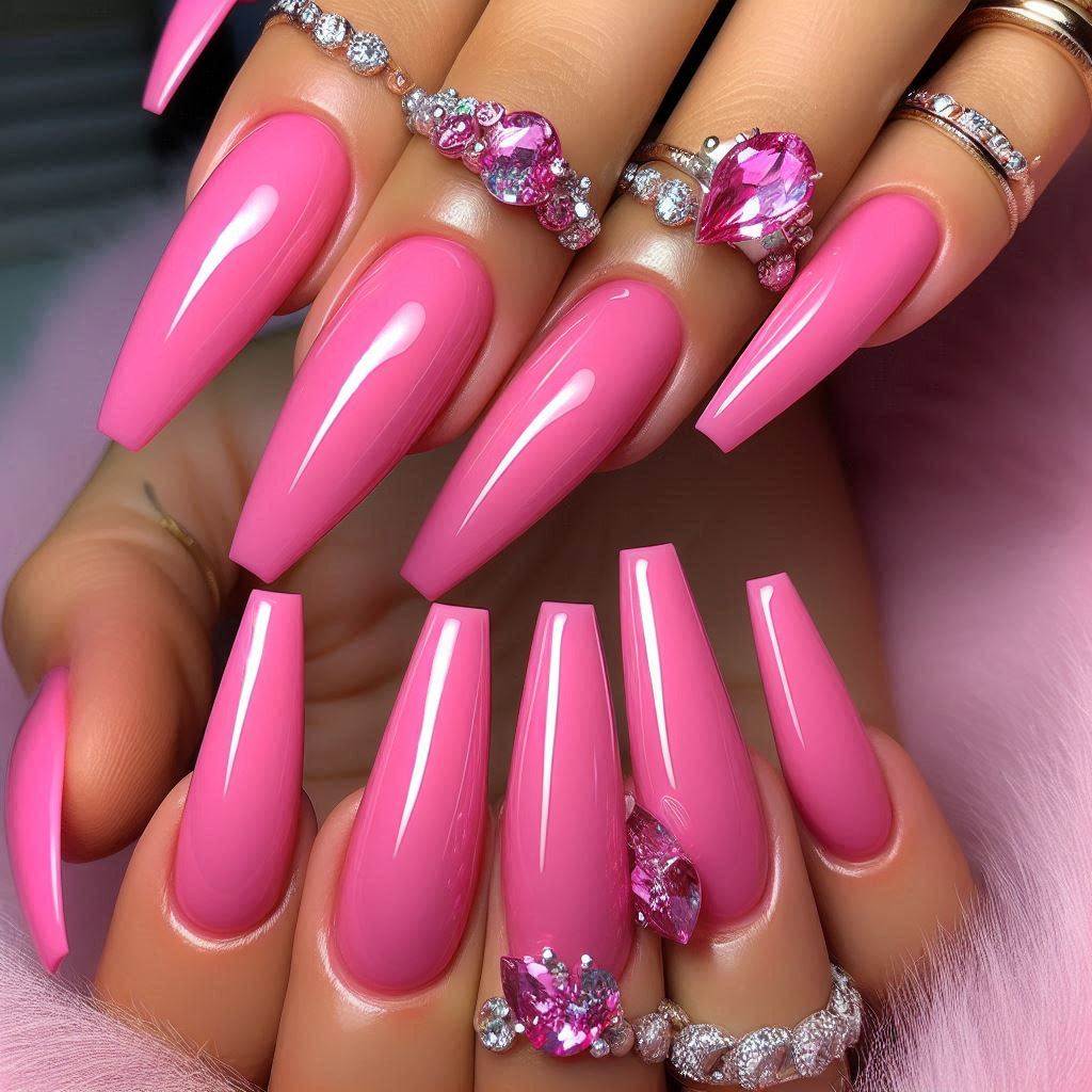  Barbie Pink Summer Nails