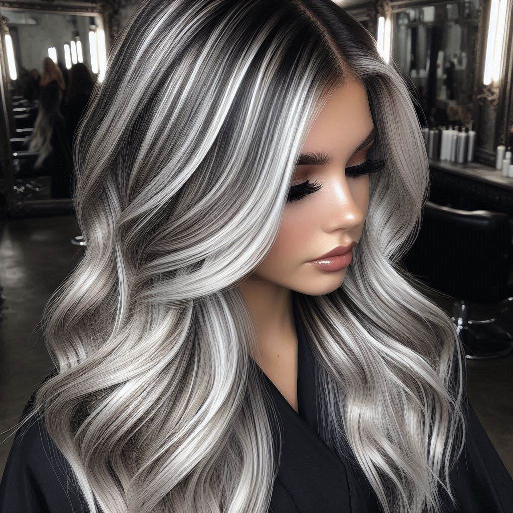Dark Blonde with Platinum Lowlights