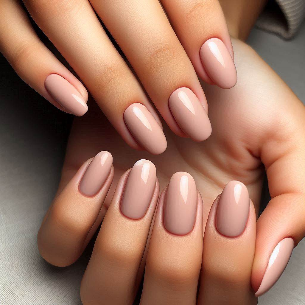 Simple Nude Ballerina Nails for a Chic Minimalist Look