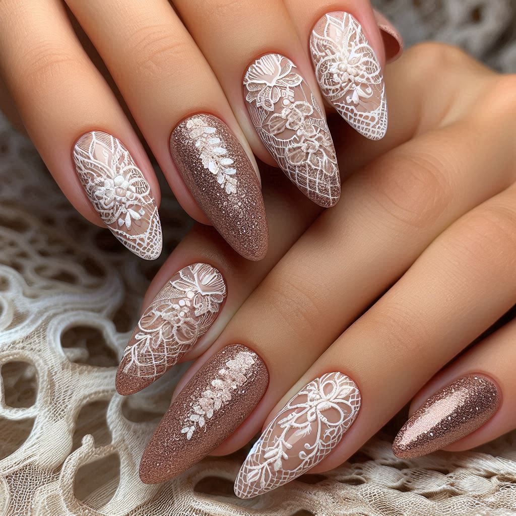 3D Lace with a Touch of Glitter