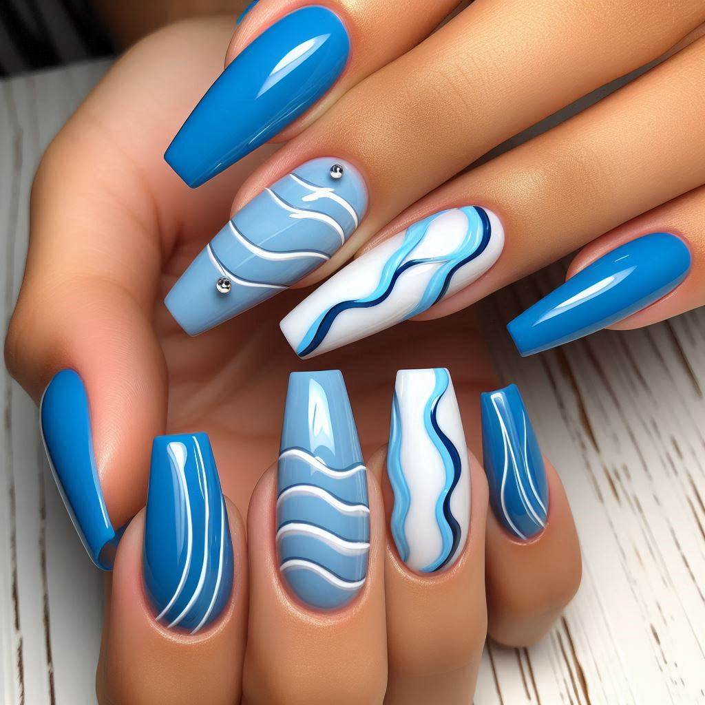 Electric Blue Waves