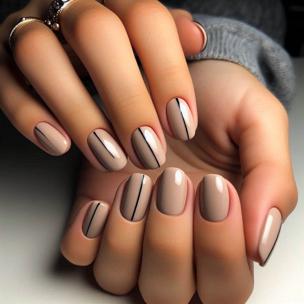 Gel Mani Short Nails Minimalist: Simple and Stylish