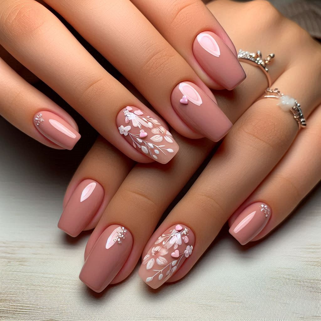  Gel Mani Short Nails Design Pink: Soft and Romantic