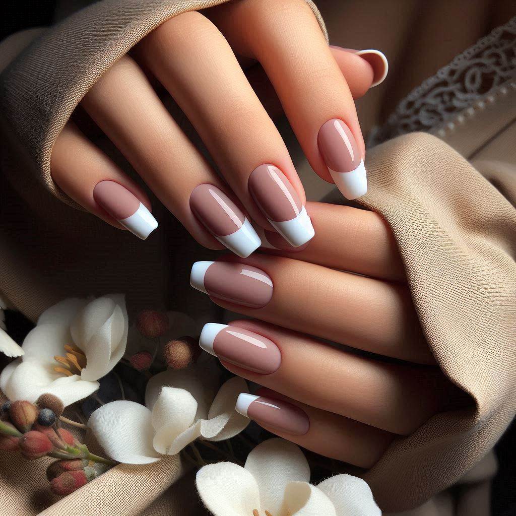 Gel Nails French Tip: Matte Finish for a Chic Modern Look