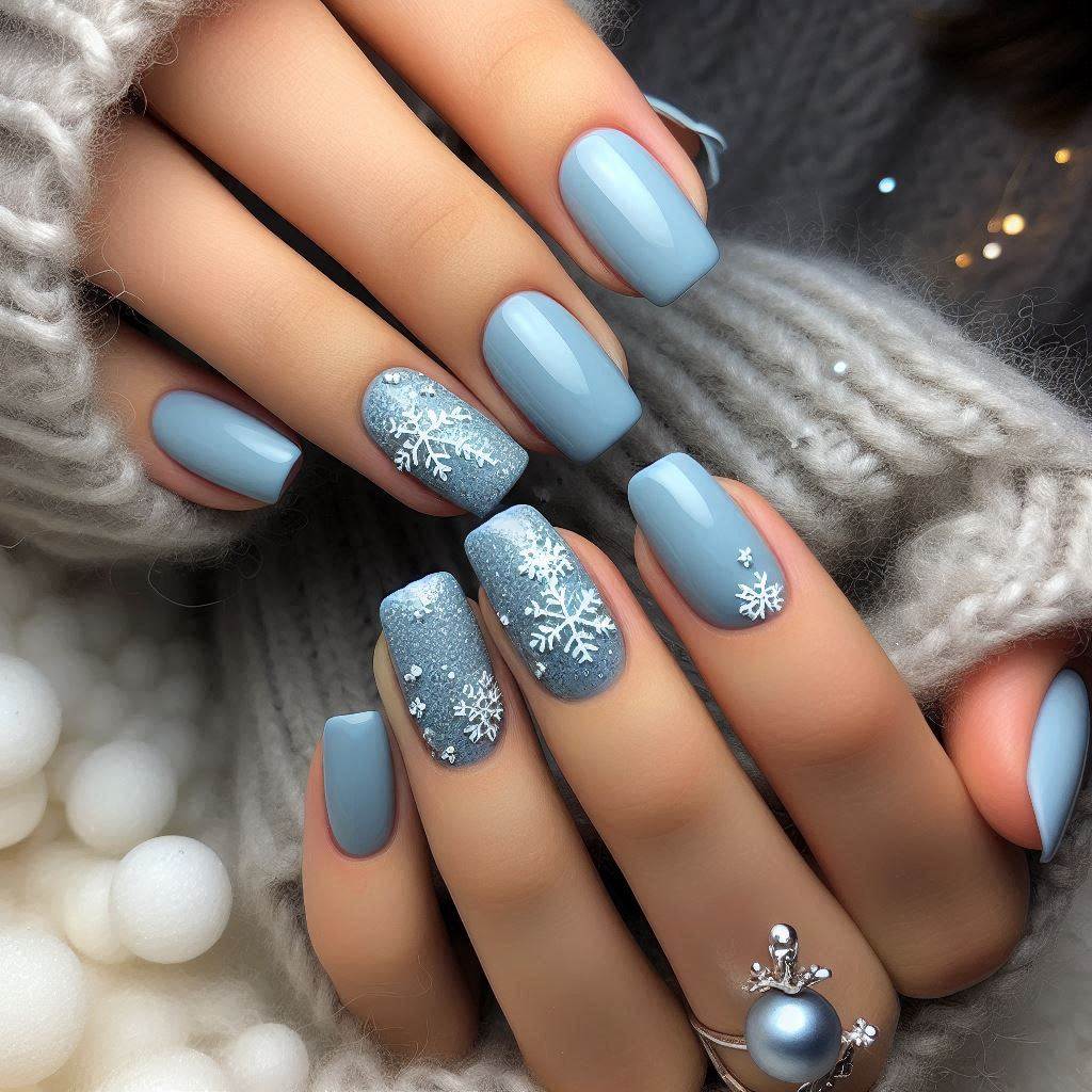 Gel Mani Short Nails Winter: Cozy and Chic