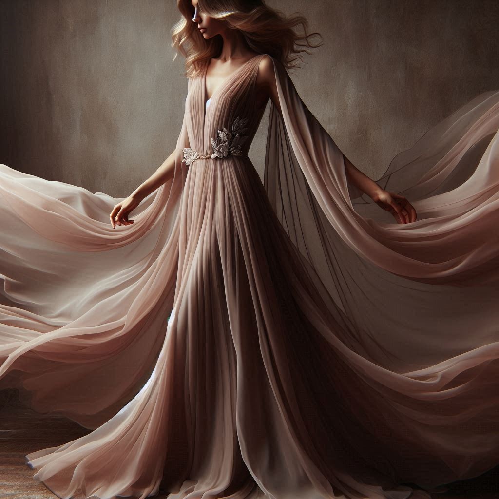 Maxi Dress with Sleeveless Chiffon Jacket