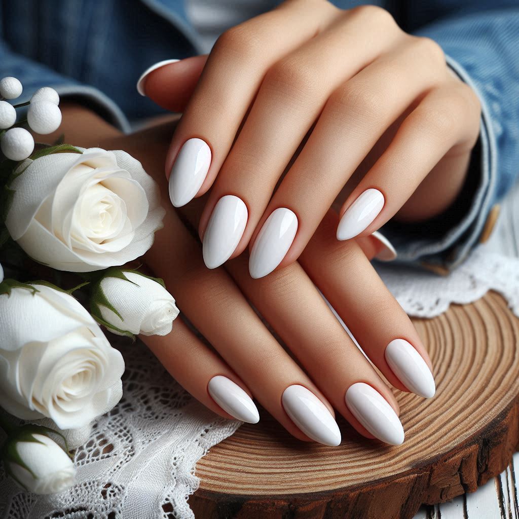 Classic White Ballerina Nails for a Timeless Summer Look