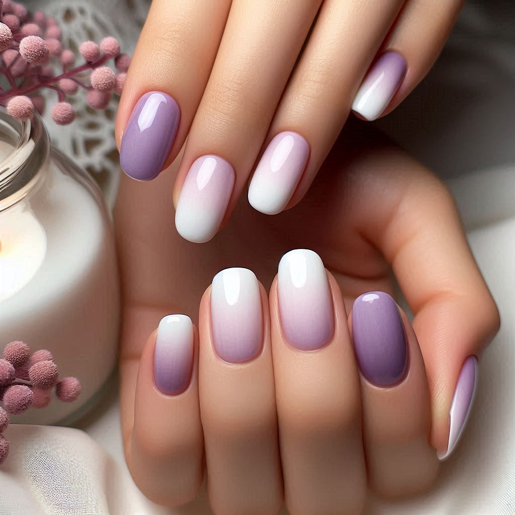  Soft Lavender Ombre