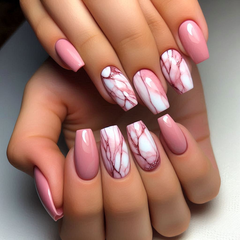 Pink Marble Design