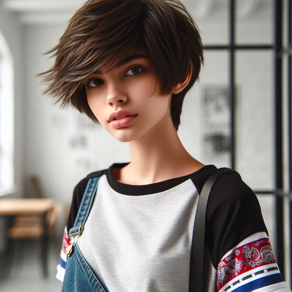 The Choppy Boyish Cut – Effortless & Cool