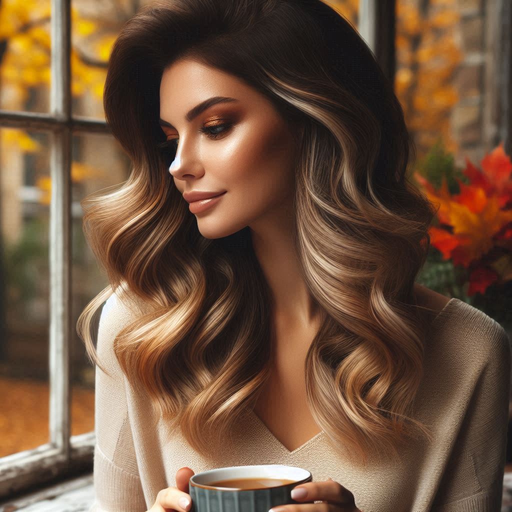 Dark Blonde Hair with Lowlights Caramel Fall Sophistication