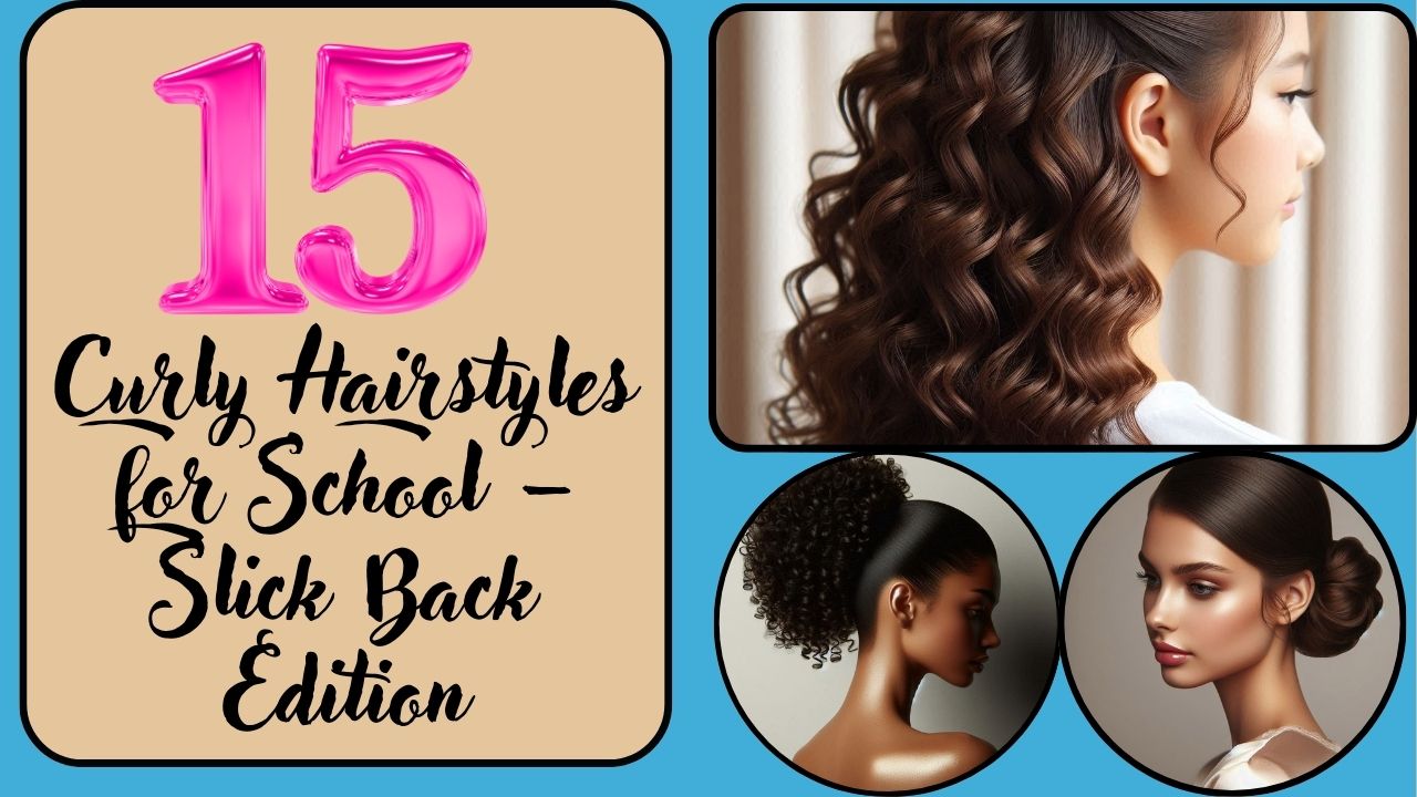 Curly Hairstyles for School – Slick Back Edition