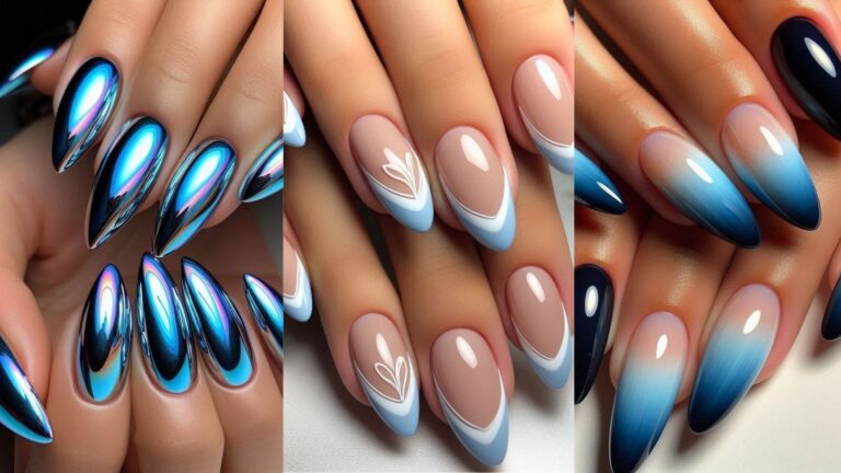 Summer Nails: Stunning Acrylic Almond Blue