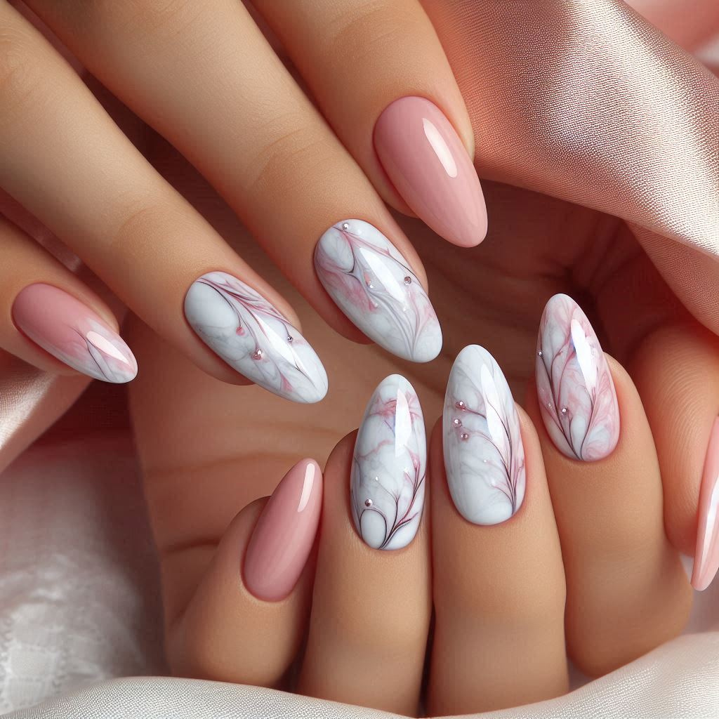 Unicorn Chrome Marble Effect