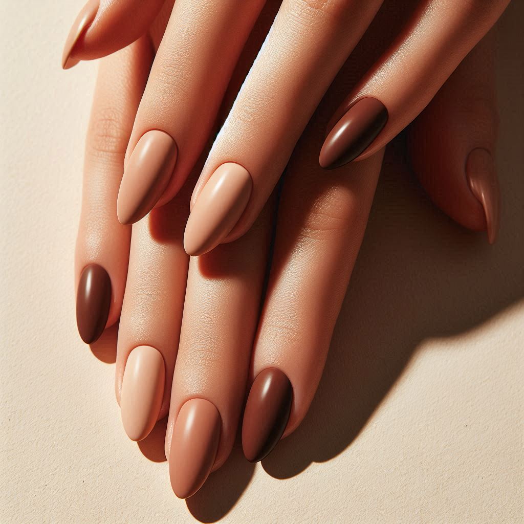 Half Nude, Half Mocha Split Design