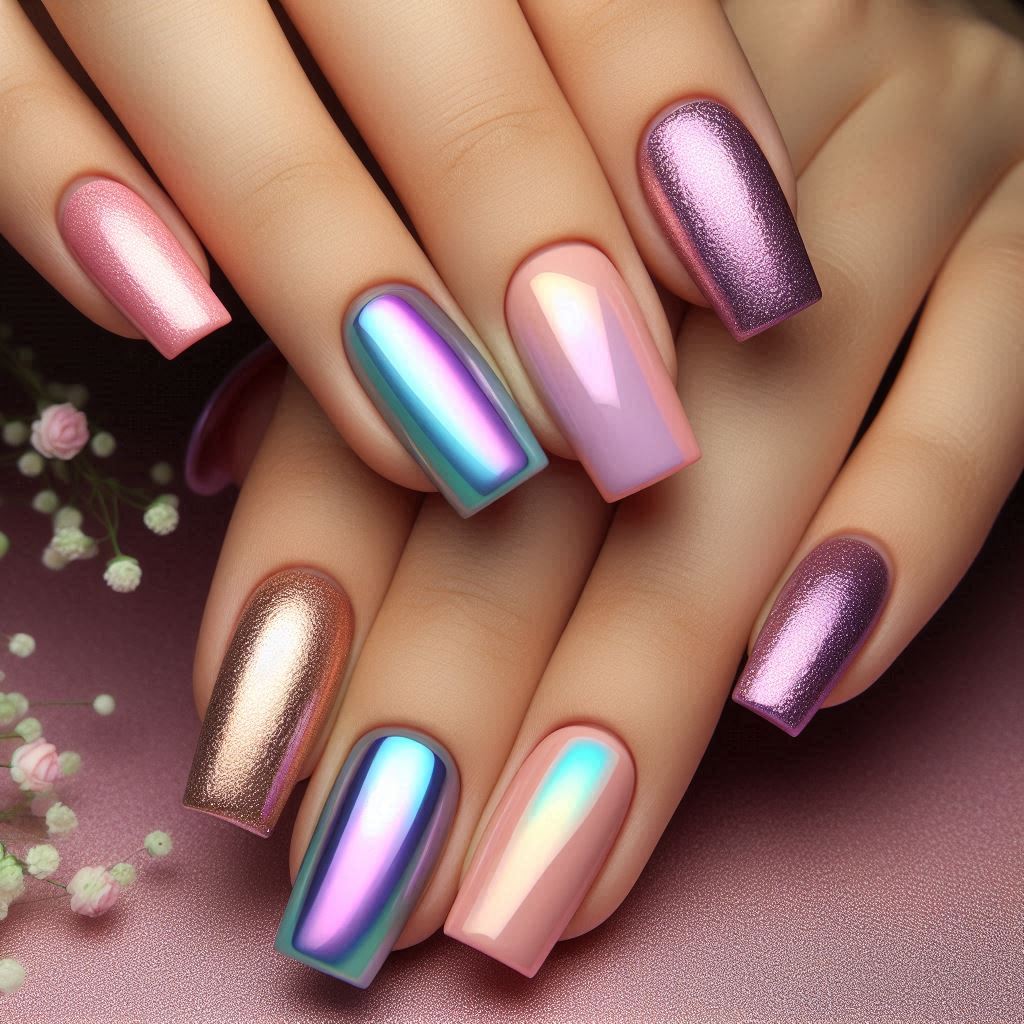 Unicorn Chrome with Matte Pastel Borders